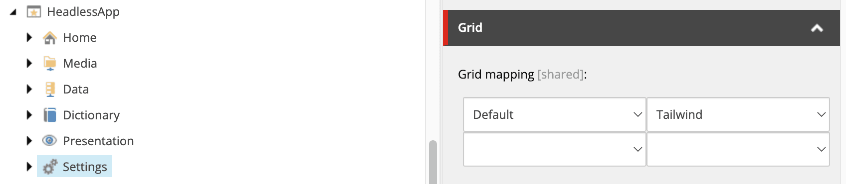 Configure headless sites to use Tailwind