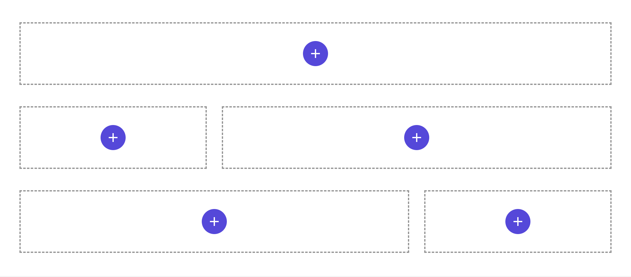 Example grid with 5 columns using Tailwind spans